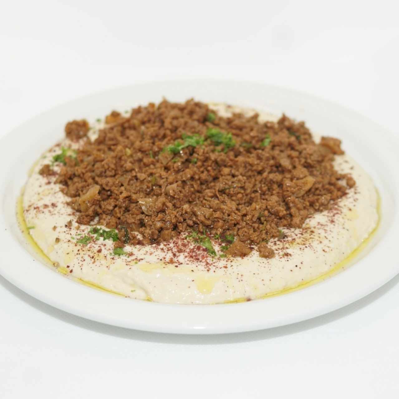 humus con carne molida 