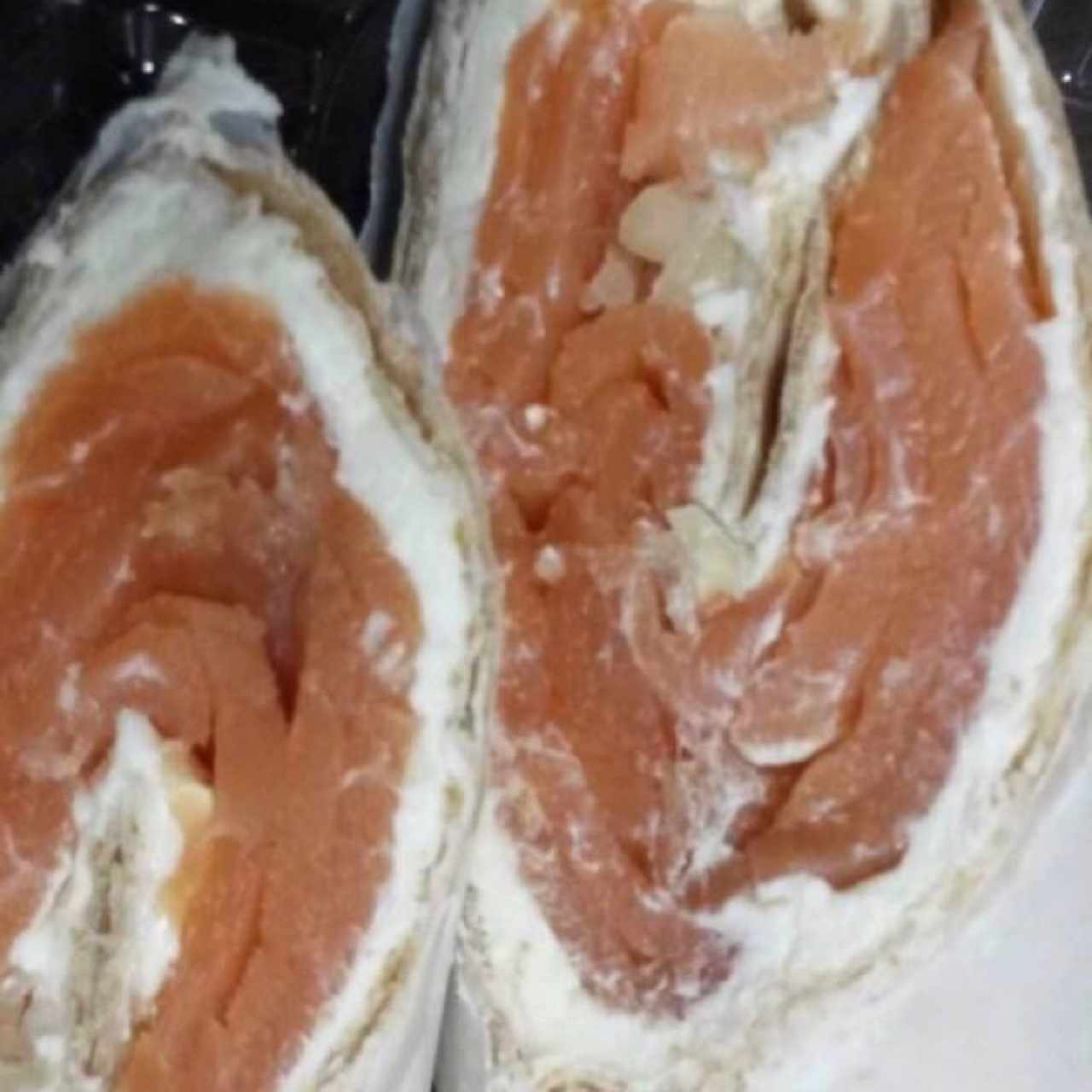 Wrap de Salmon, Queso