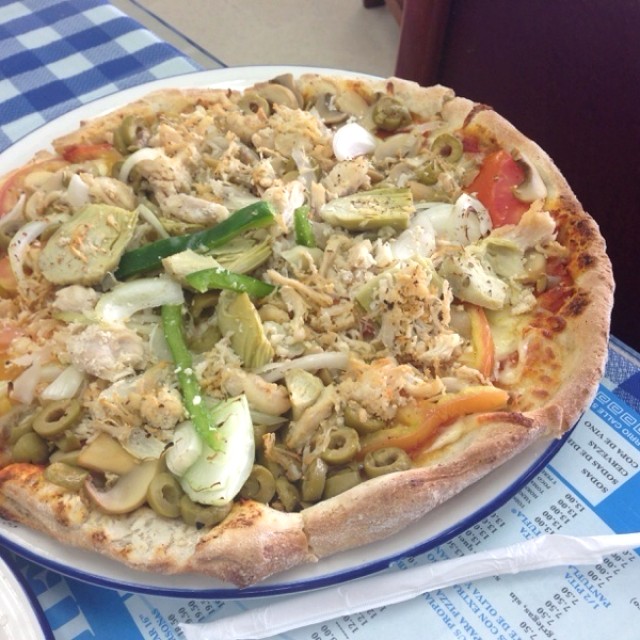 Pizza para 2 de Vegetales y Pollo