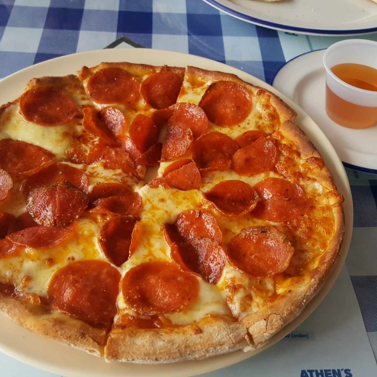 Pizza pepperoni y miel