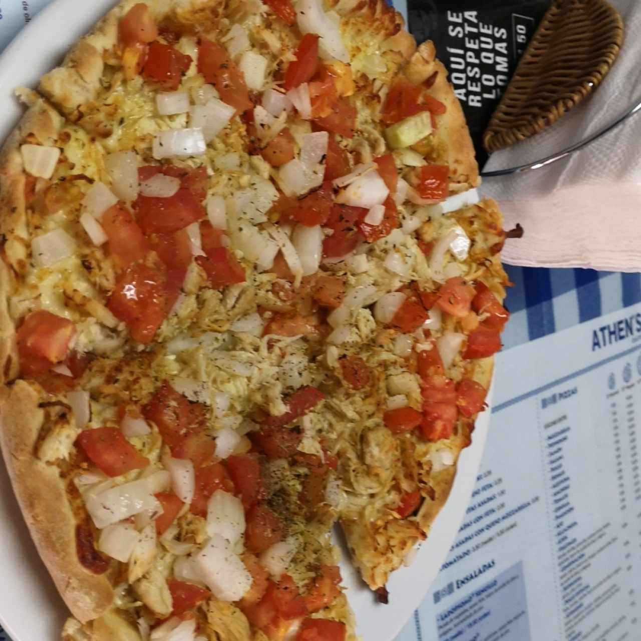 Pizza de pollo especial