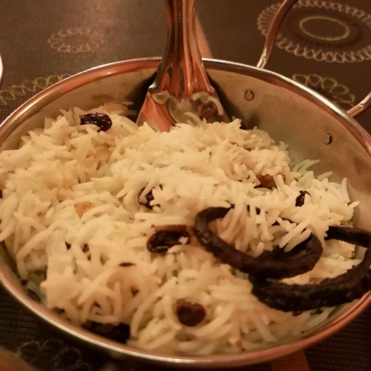arroz basmati con almendras y frutos secos