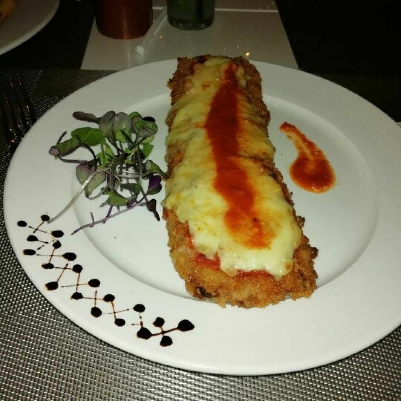 Milanesa de pollo a la parmesana