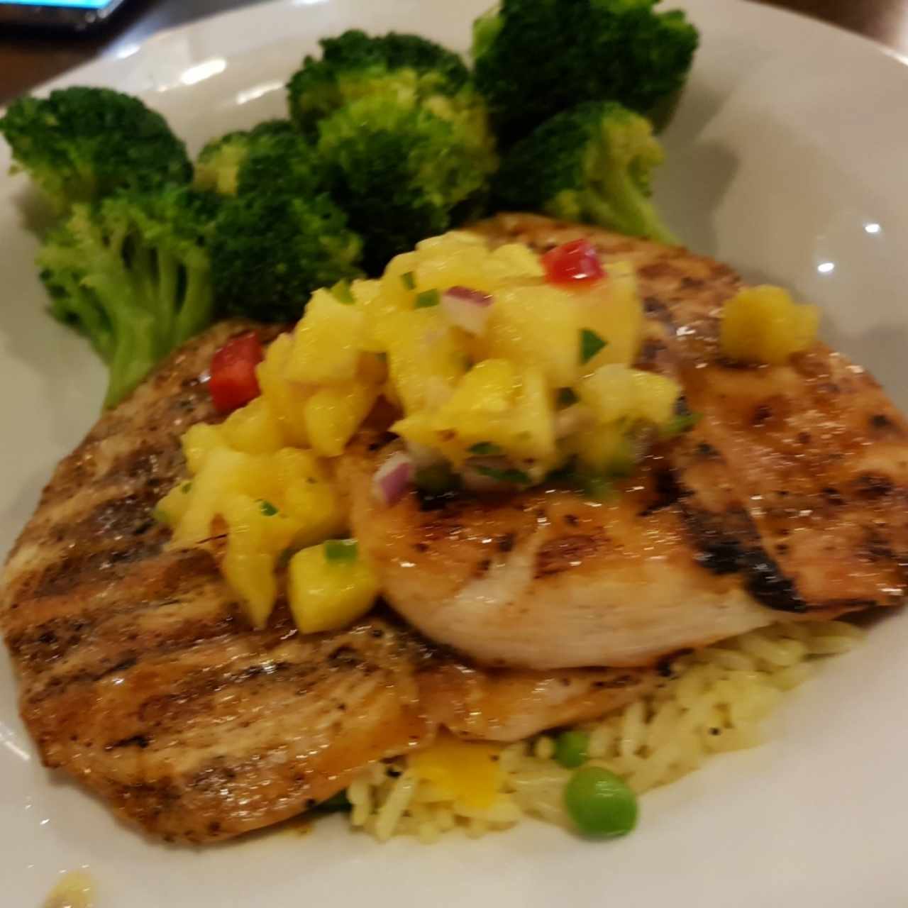 pollo con piña y jengibre