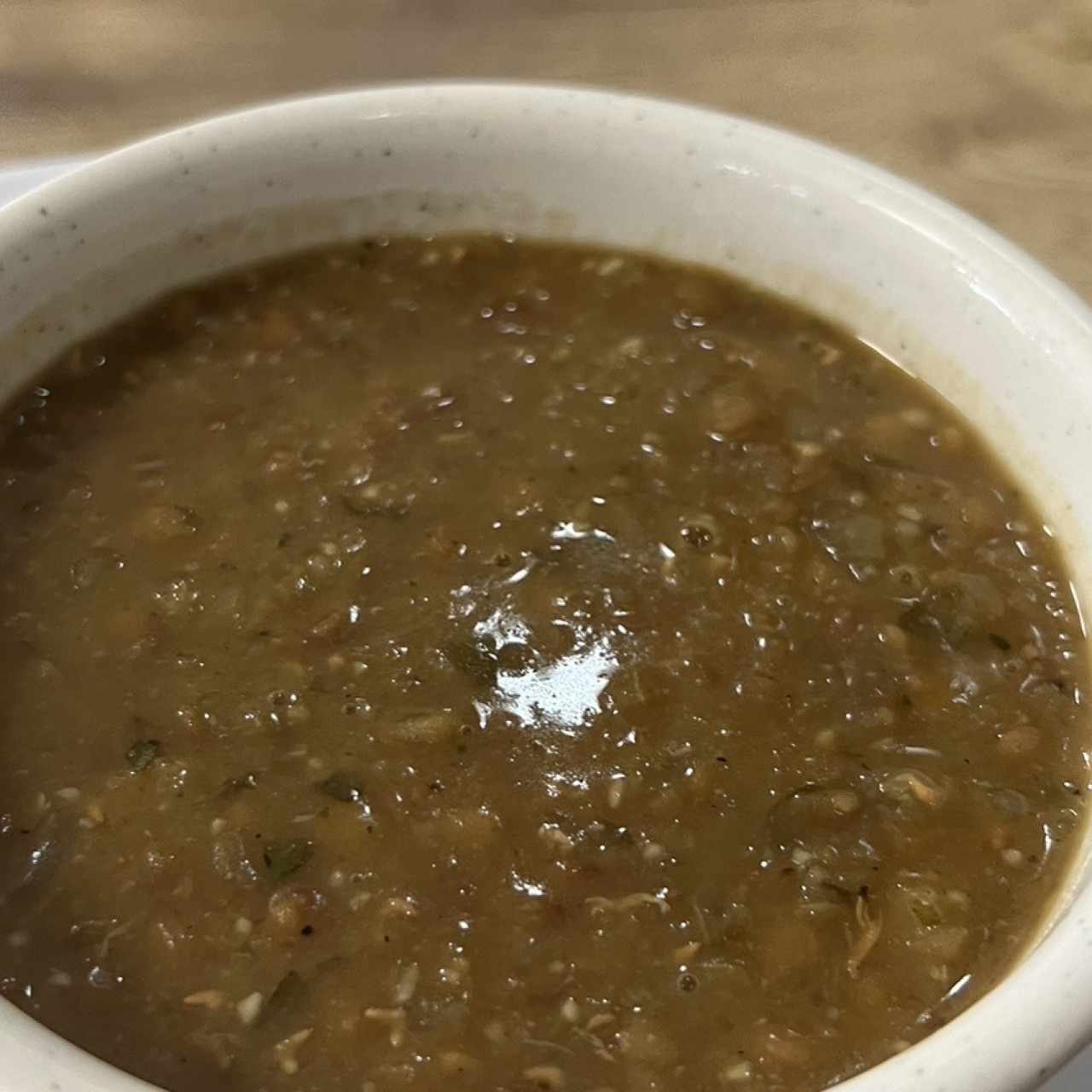 Sopa de lentejas 