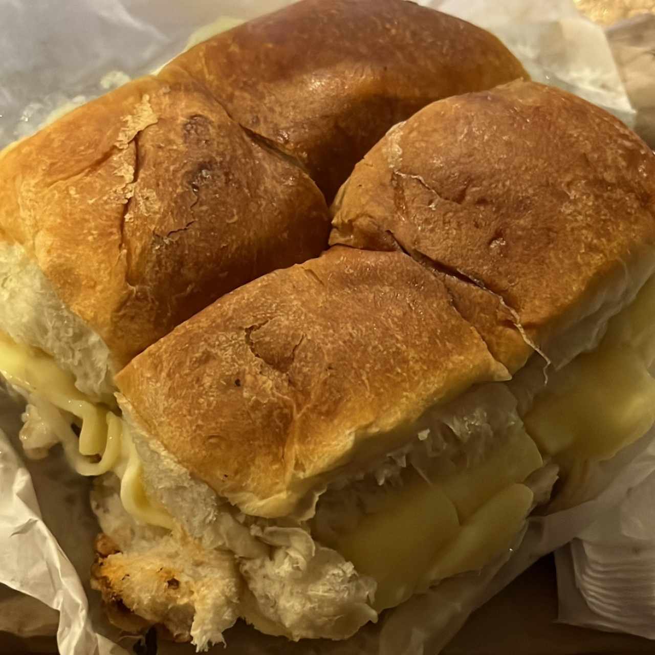 Sandwich pollo + mozzarella