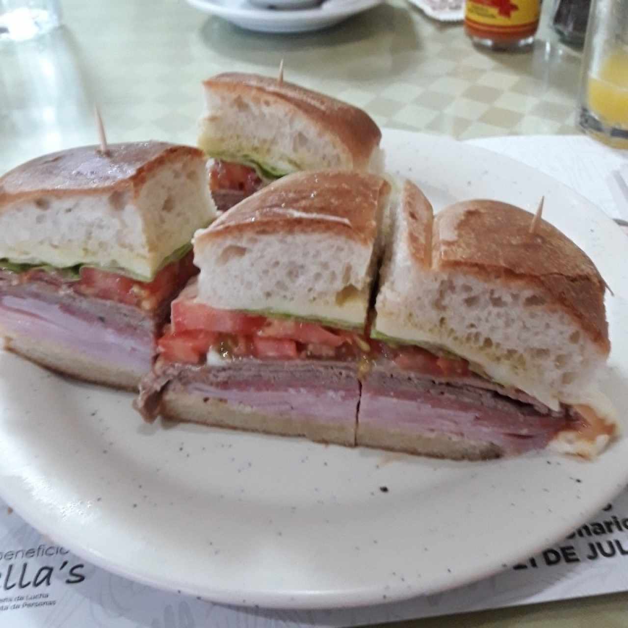 Pan cubano combinación 