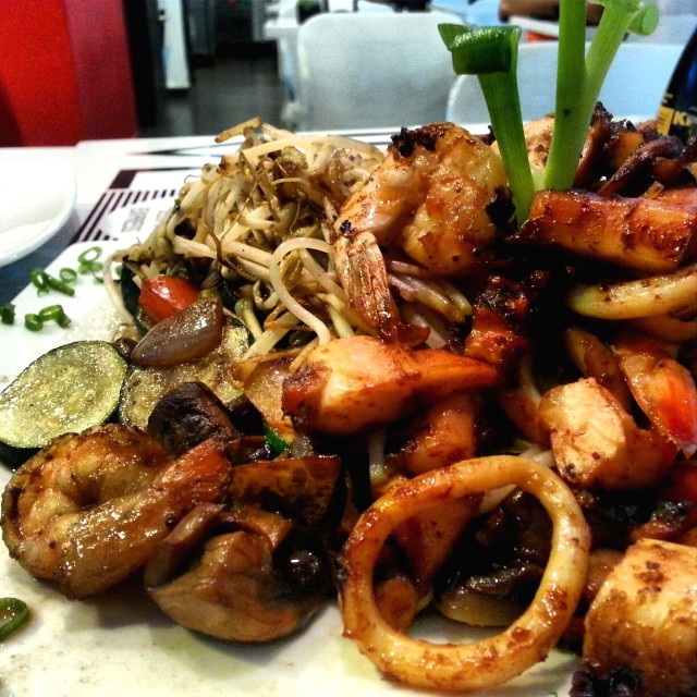 Yakisoba de mariscos