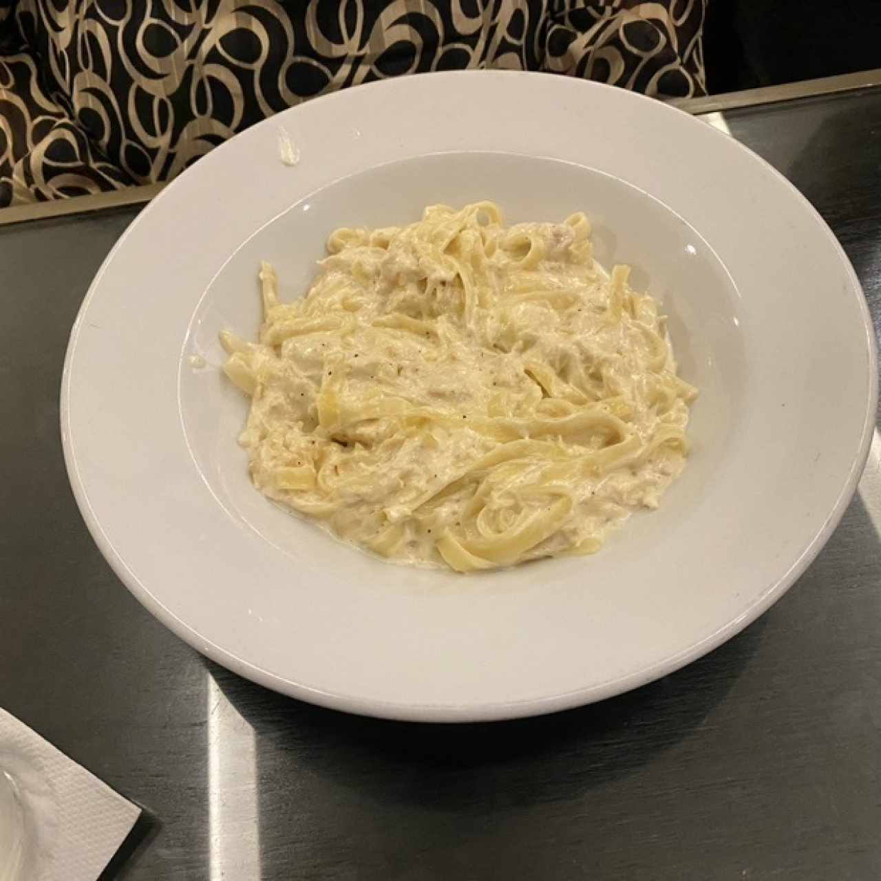 Pastas Largas - Alfredo con Jamón