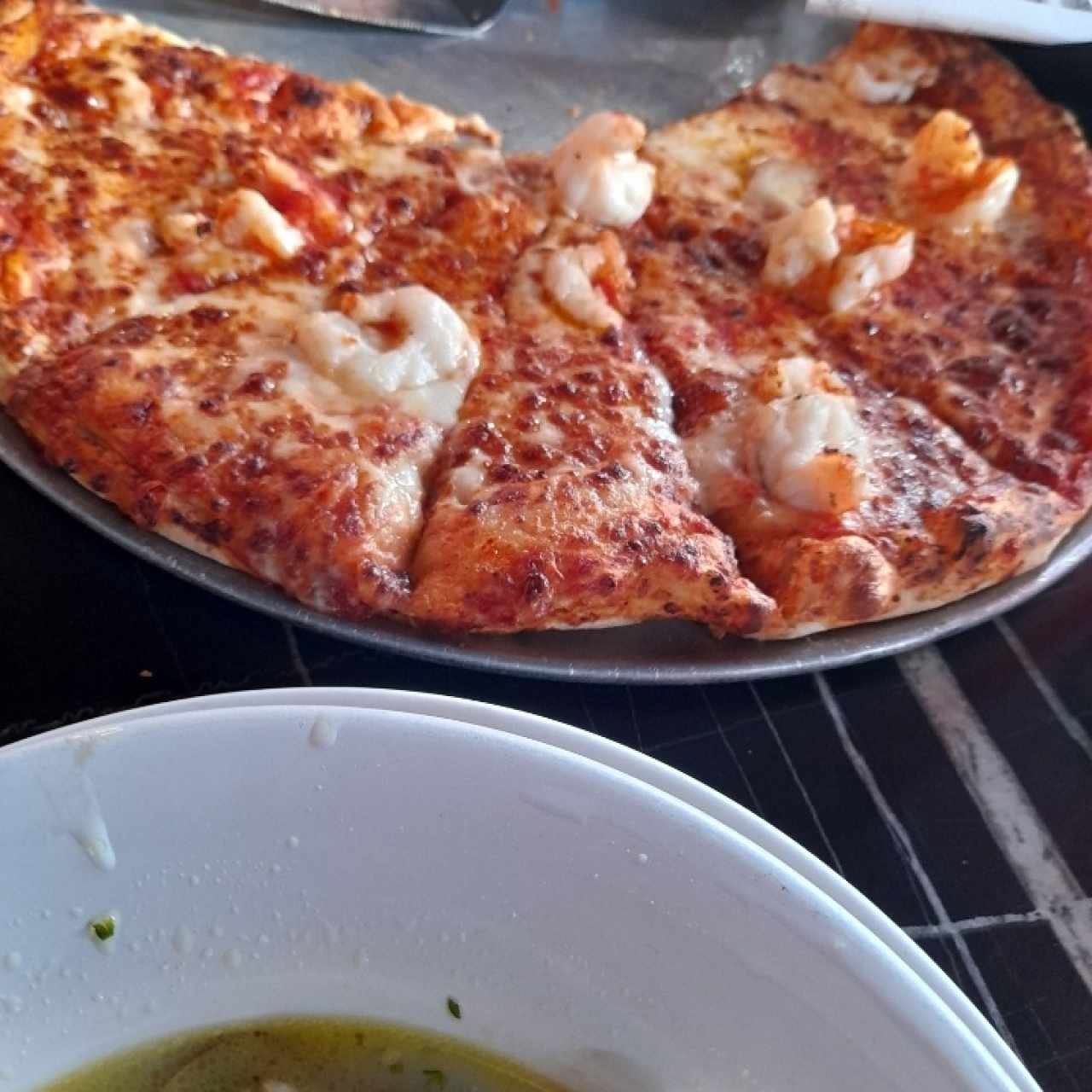 Pizza langostinos 