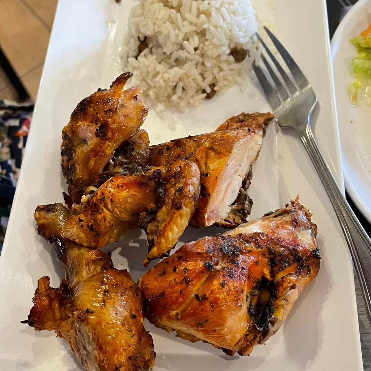 Pollo con arroz con coco