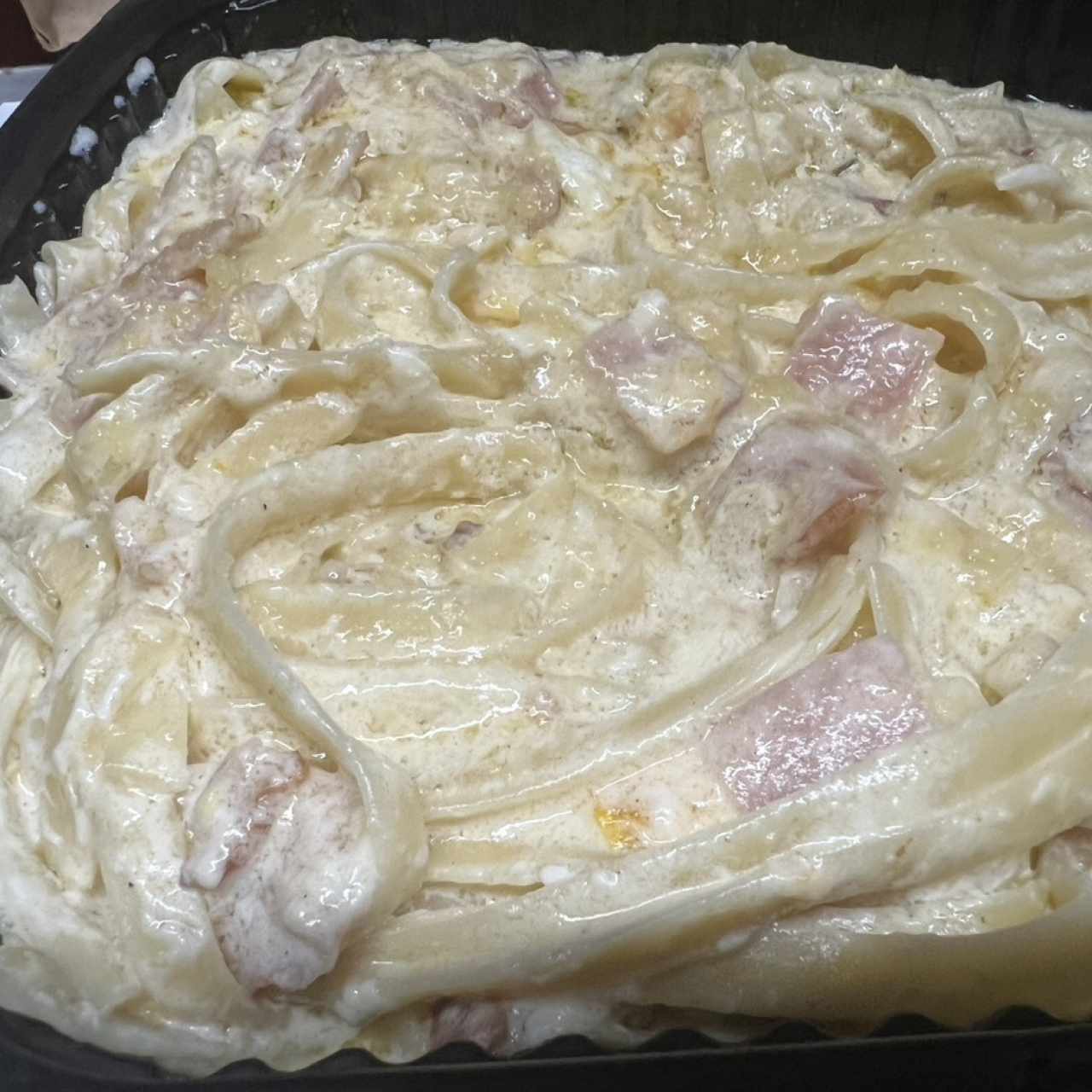 Pastas Largas - Alfredo con Jamón