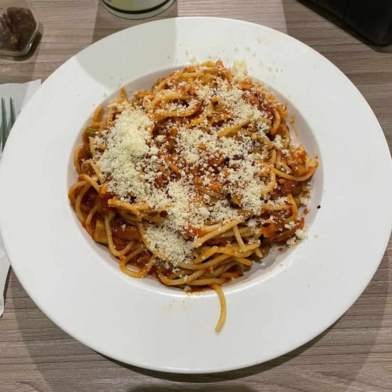 Spaghetti a la rabiatta 