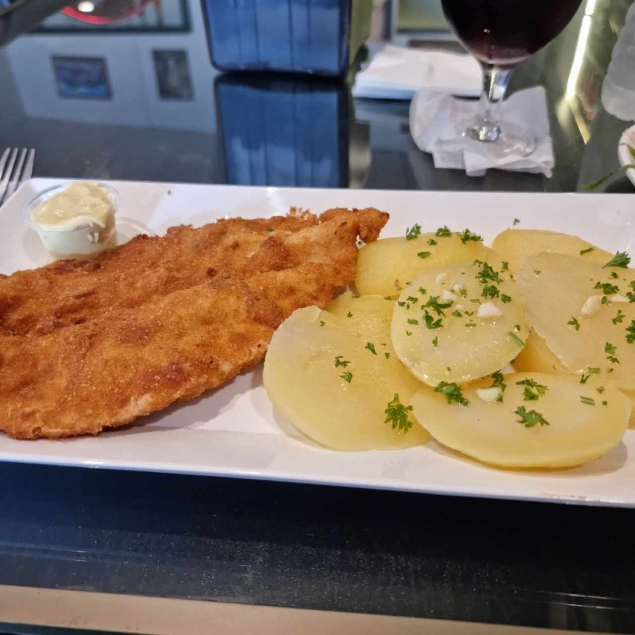 milanesa de pollo