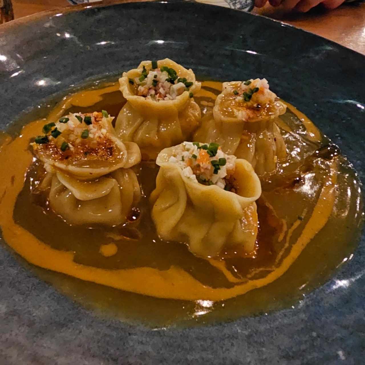 Wonton dumplings de camarón