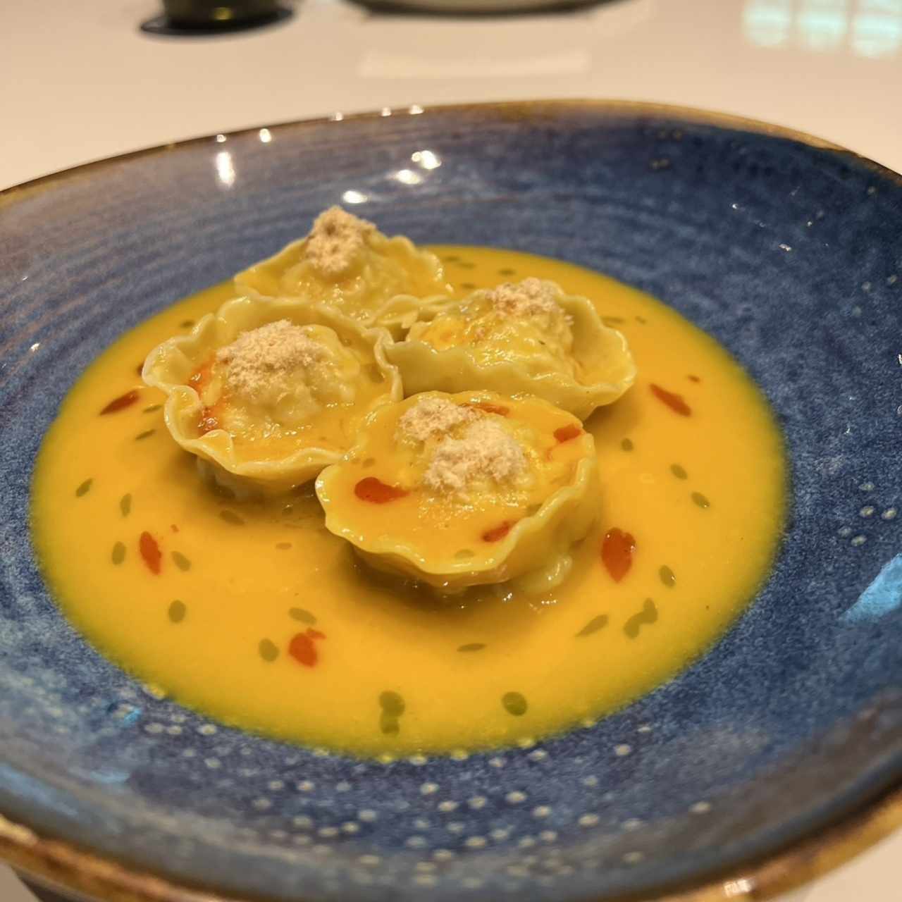 Wonton dumplings de camarón