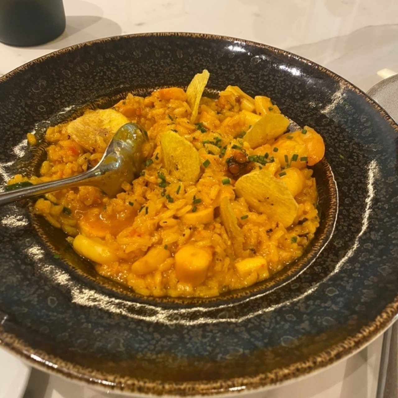 Arroz meloso de Mariscos