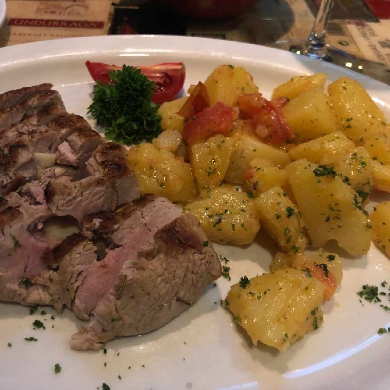 Arista Di Maiale- Filete de Puerco relleno de Romero y Ajo