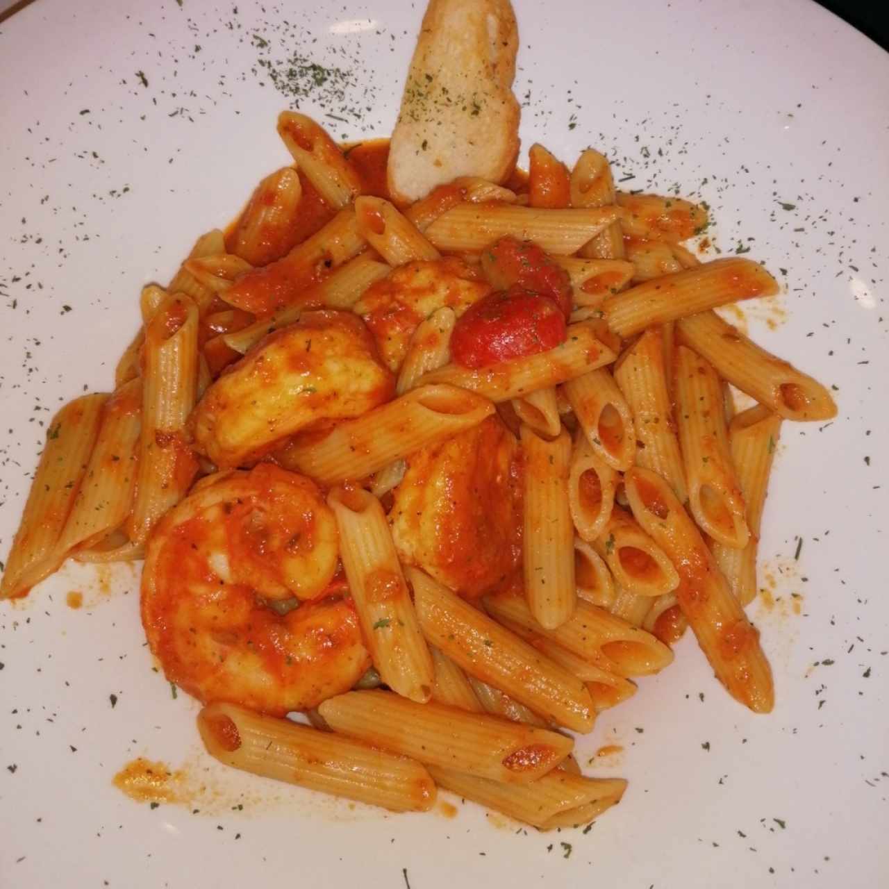 Pasta de langostino, Tomate y Curri