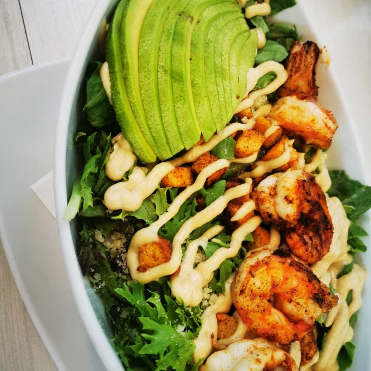 Ensalada de camarones 