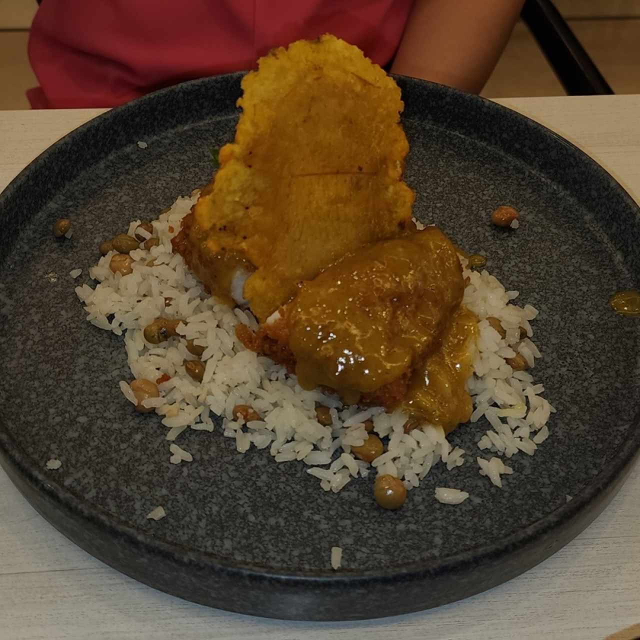 Corvina con Arroz con Coco