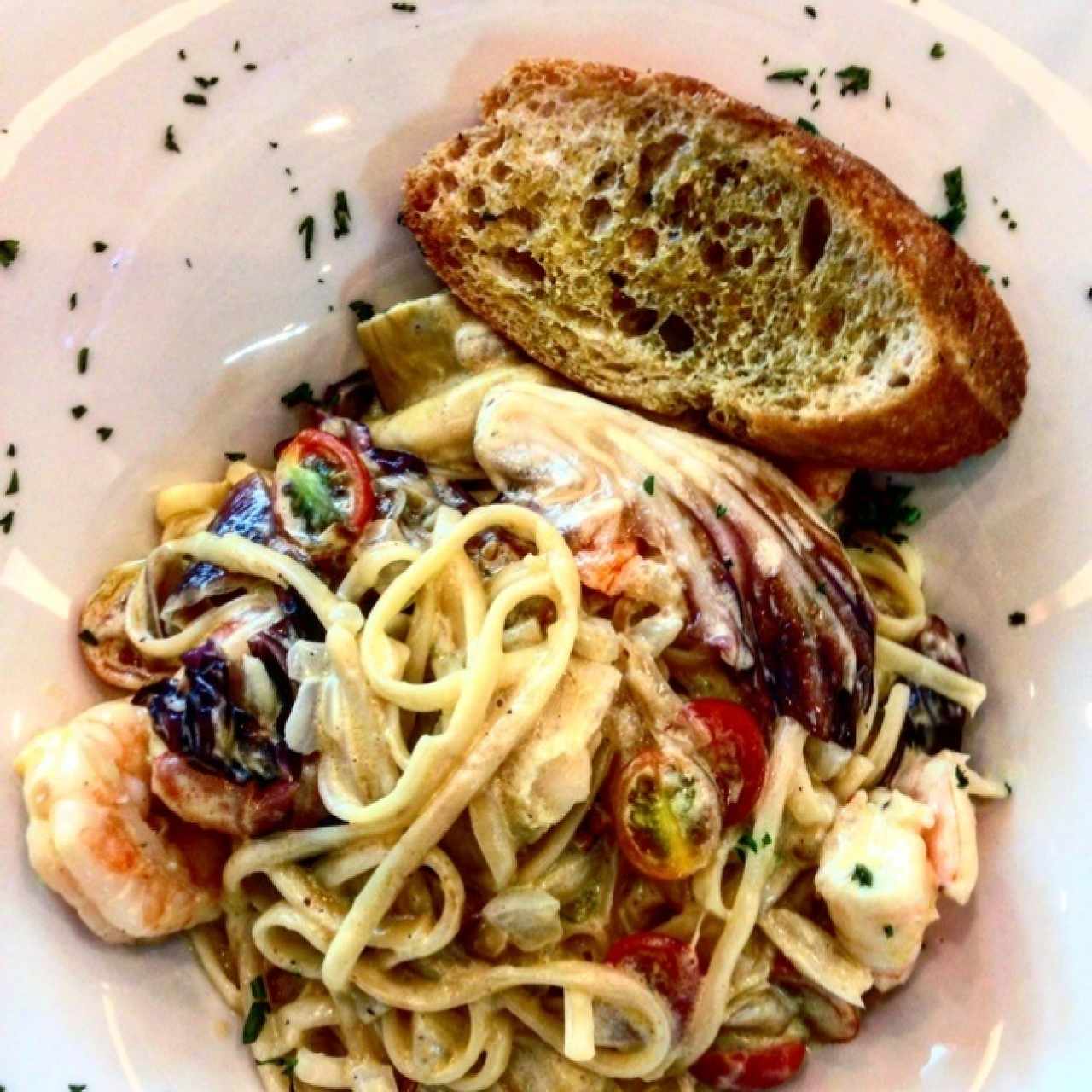 linguini con langostino