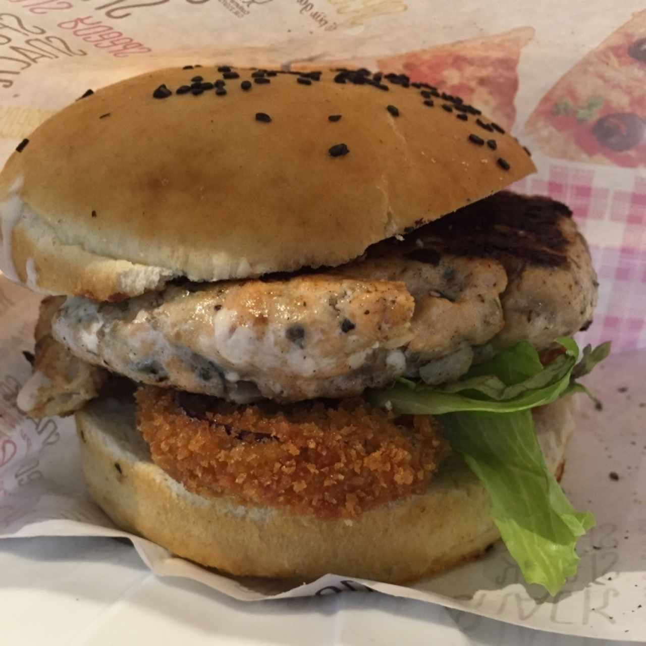 hamrburguesa de salmón