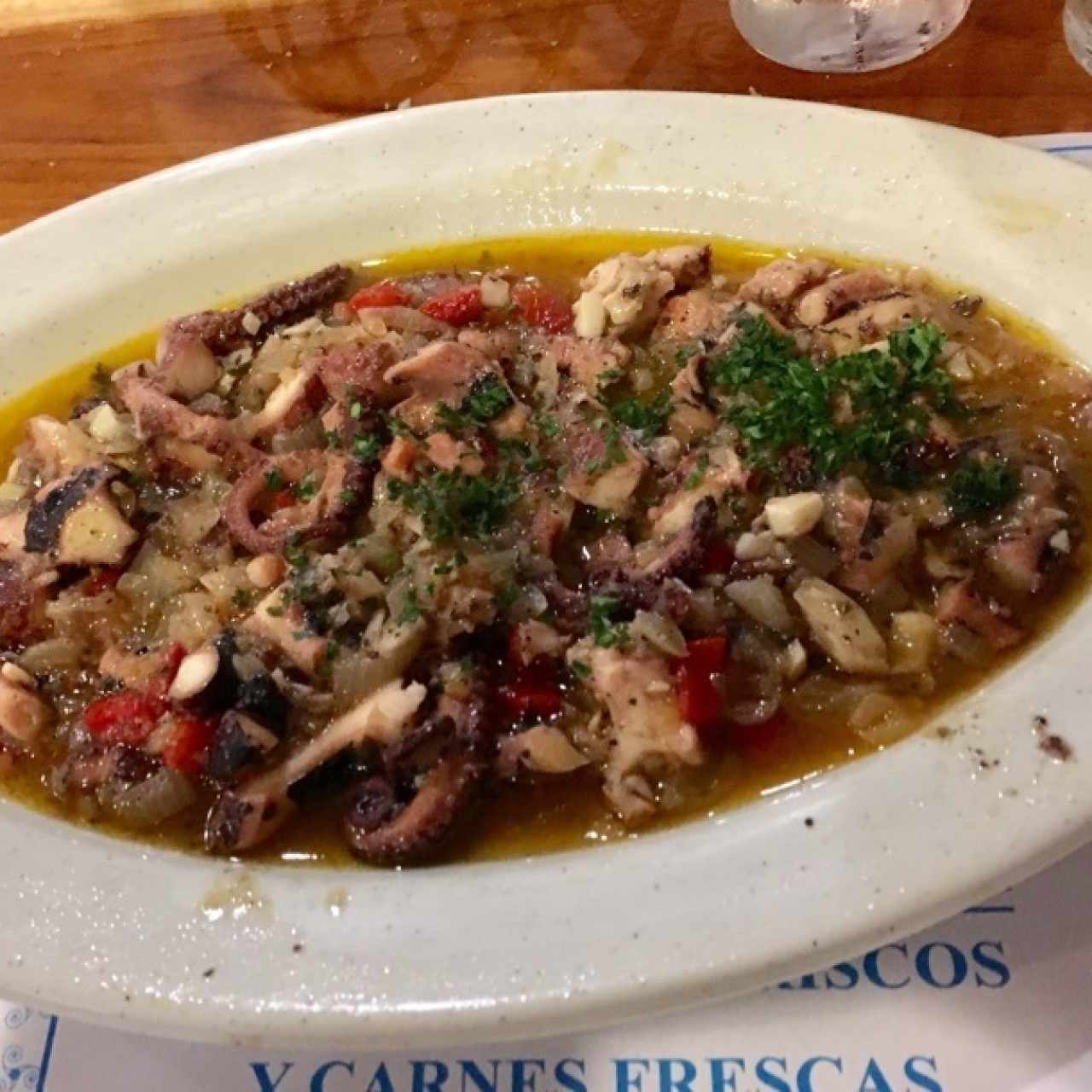 Pulpo al ajillo