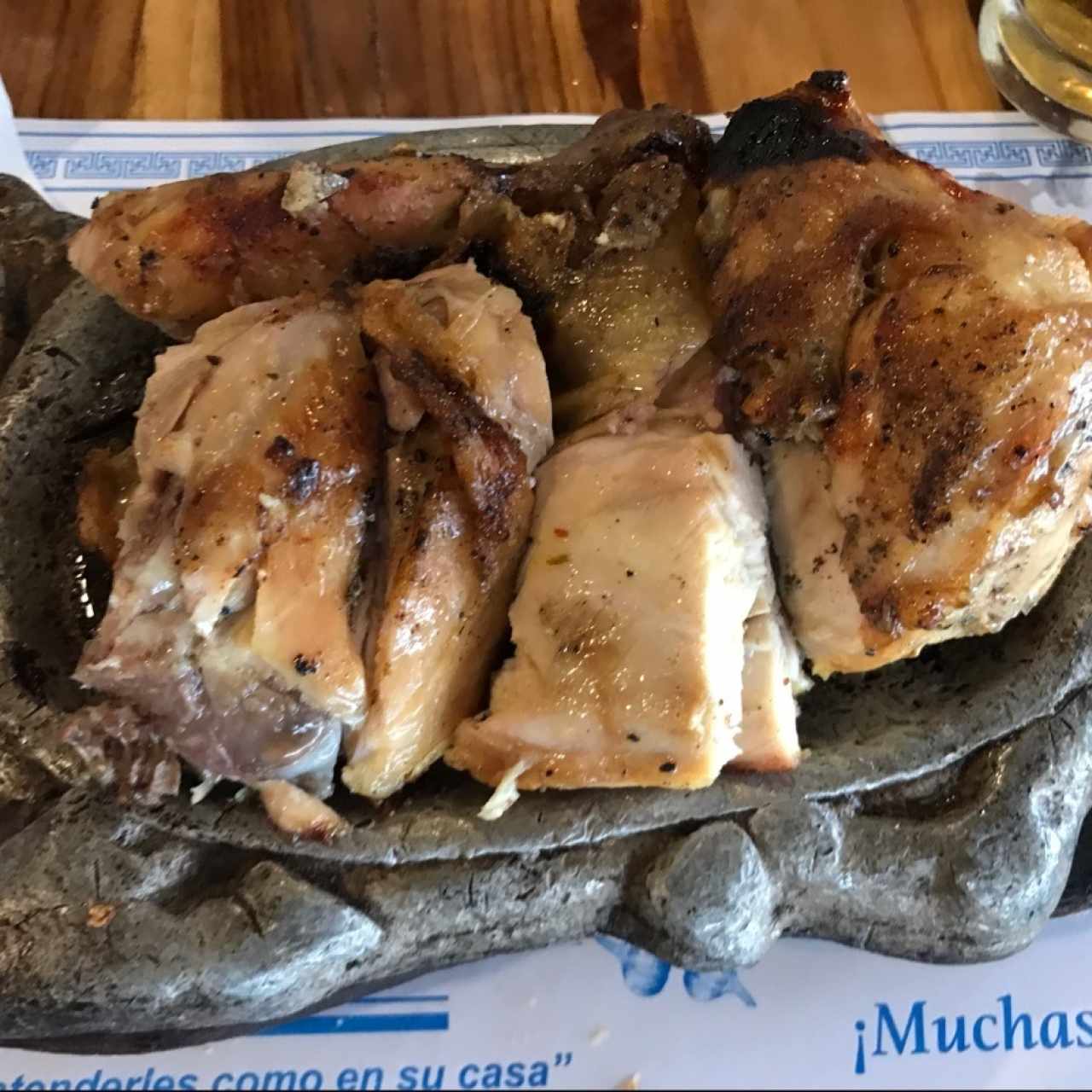 medio pollo a la parrillo