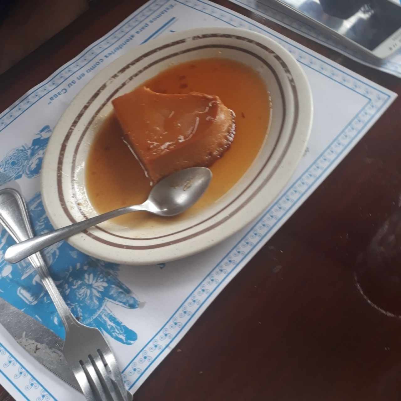 Flan de la casa 