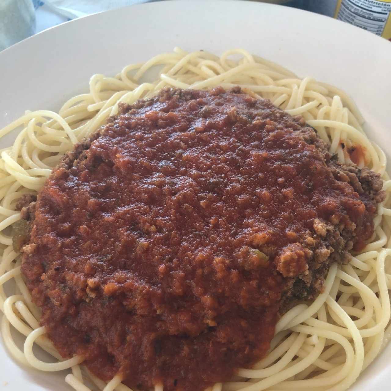 Spaggetti con carne molida