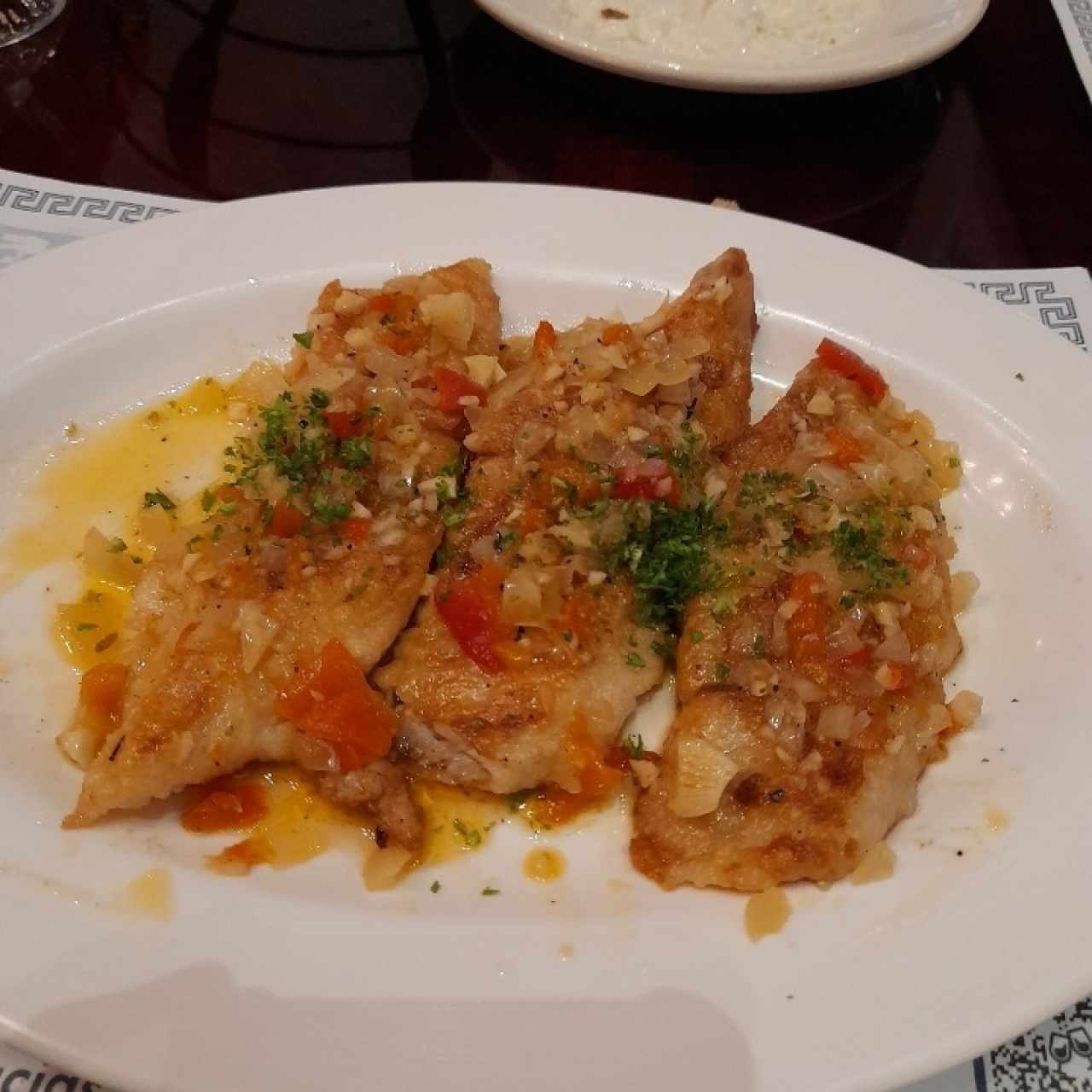 Filete de Corvina al Ajillo