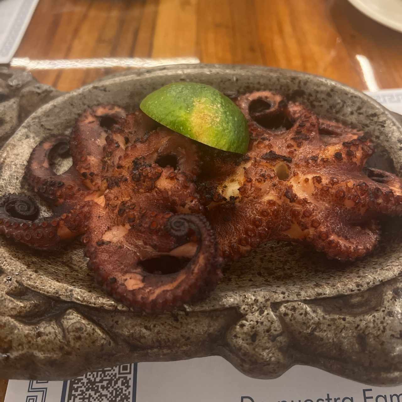 Mariscos - Pulpo al Carbón