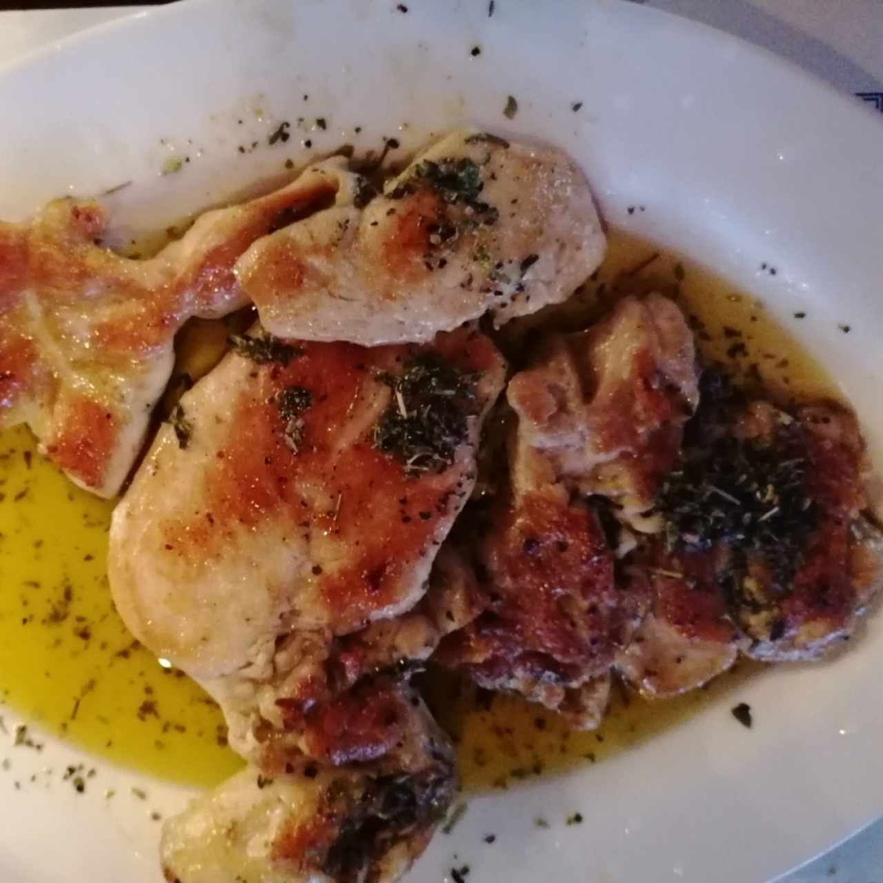 Pollo a la Griega Deshuesado