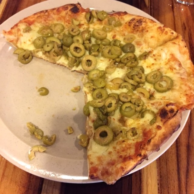 Pizza de aceitunas