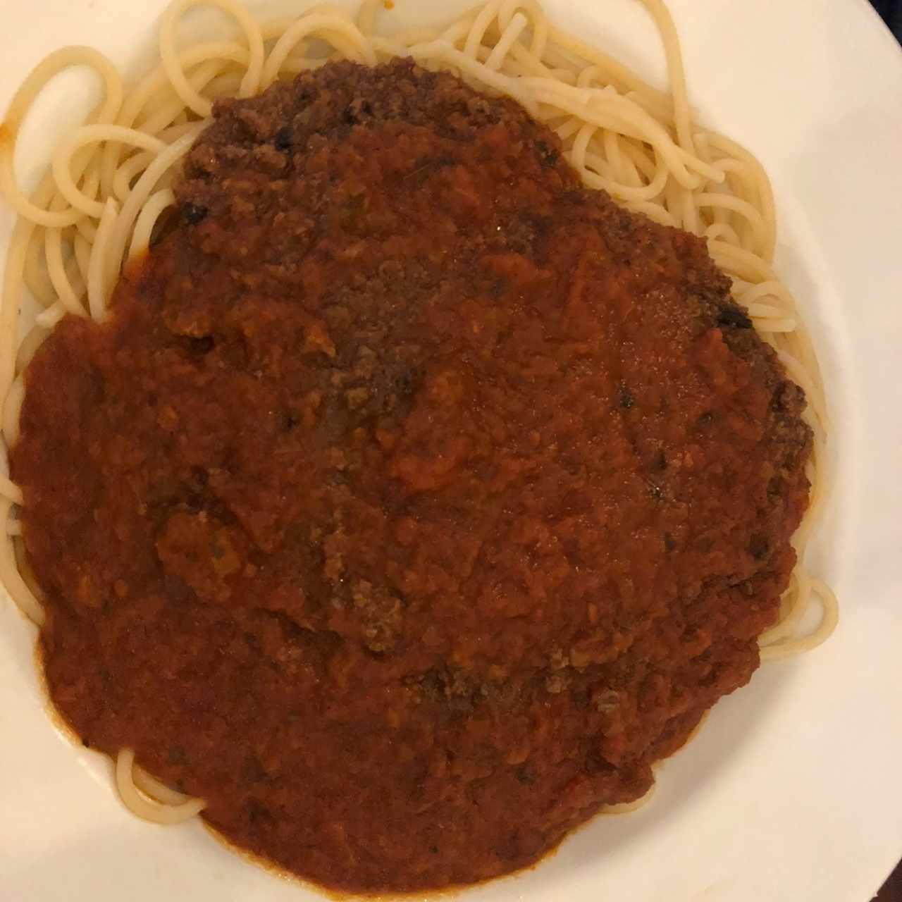 spaghetti boloñesa