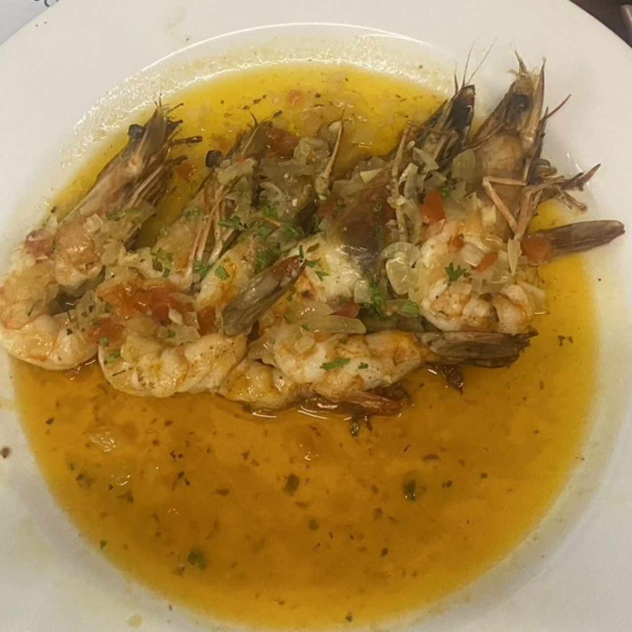 Mariscos - Langostinos al Ajillo