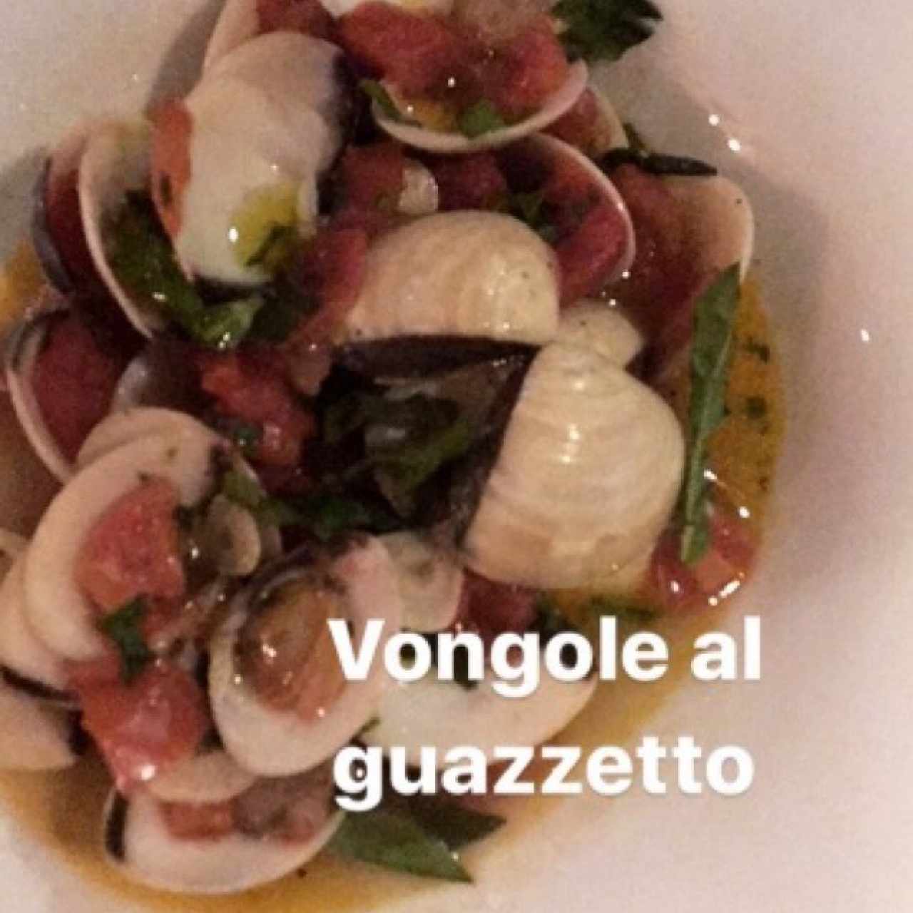 Menú - Vongole al Guazzetto