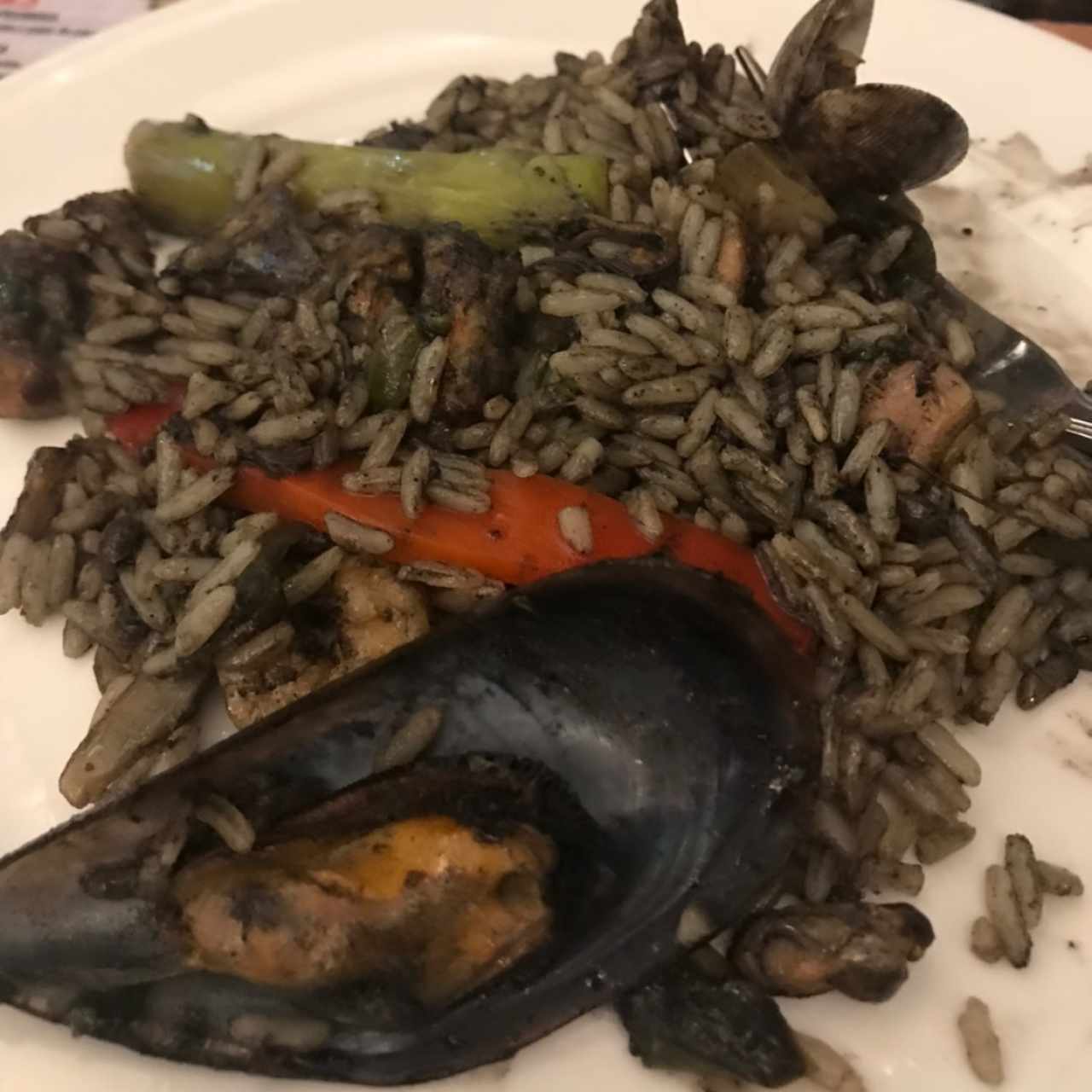 arroz negro con mariscos 