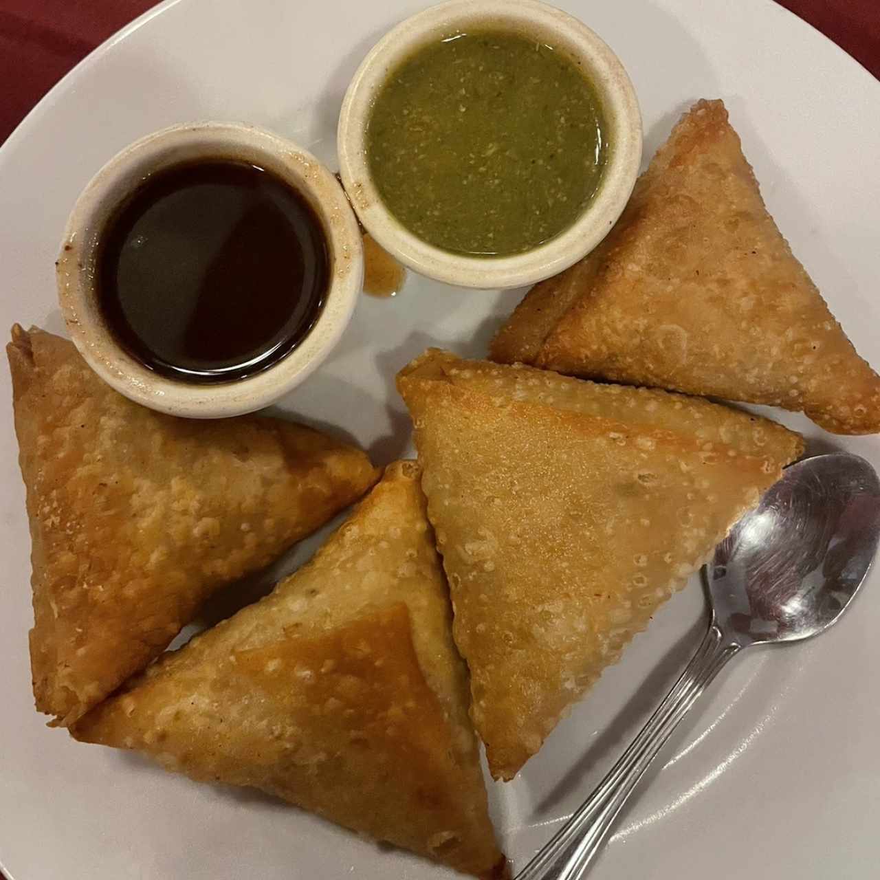 Vegetarian Appetizers - Samosas Chaat