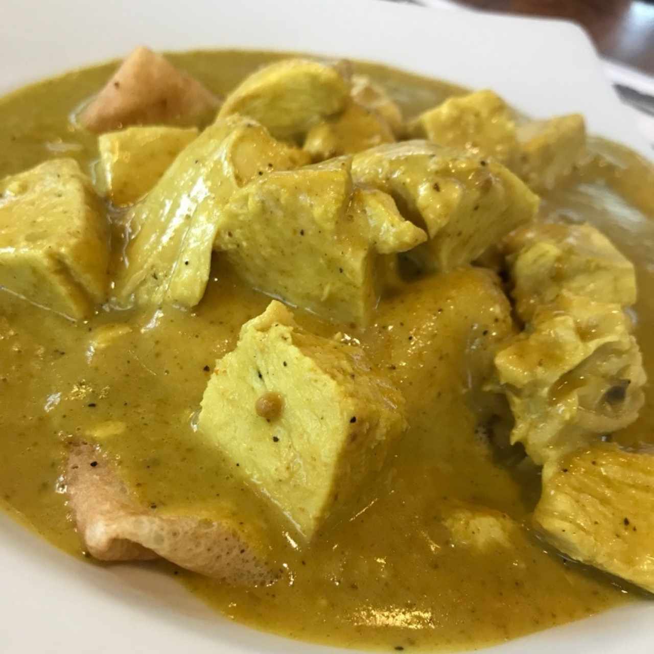 Crepe de pollo al curry