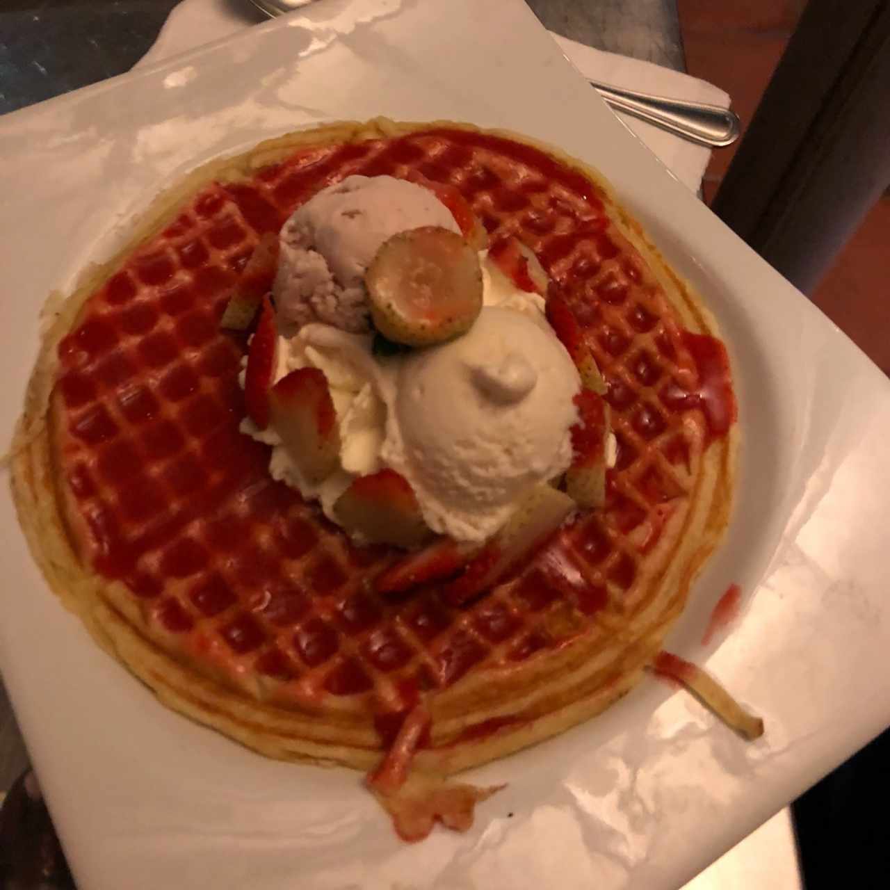 Waffle Deleite de Fresas