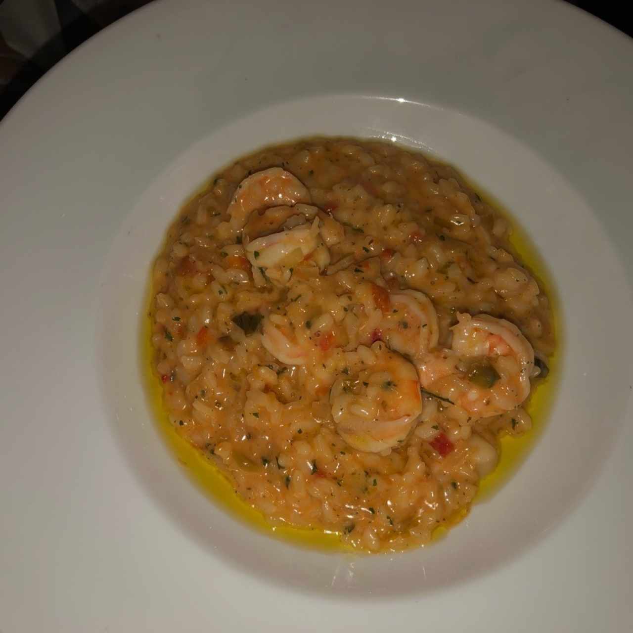 risotto de camarones