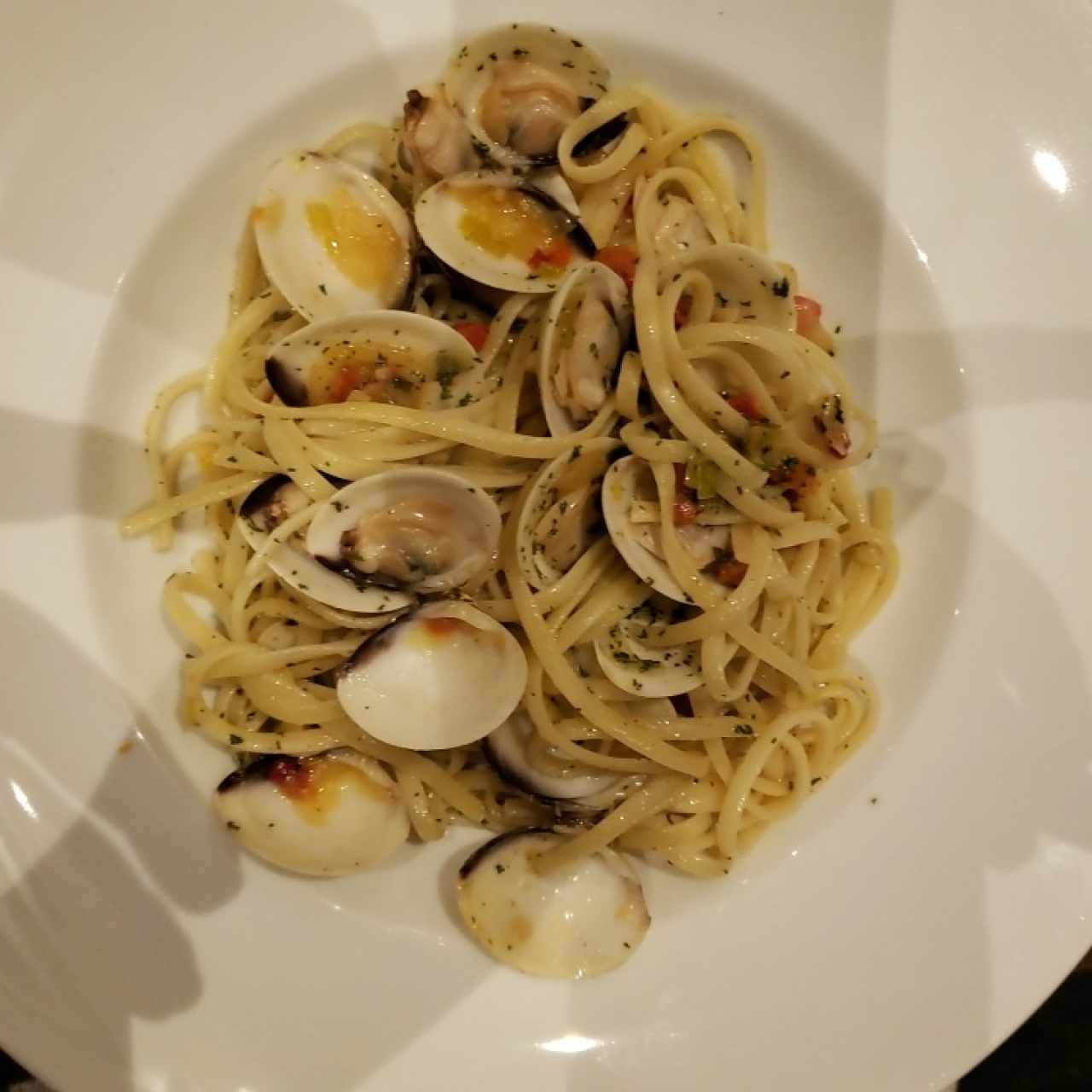 Linguini a la almeja