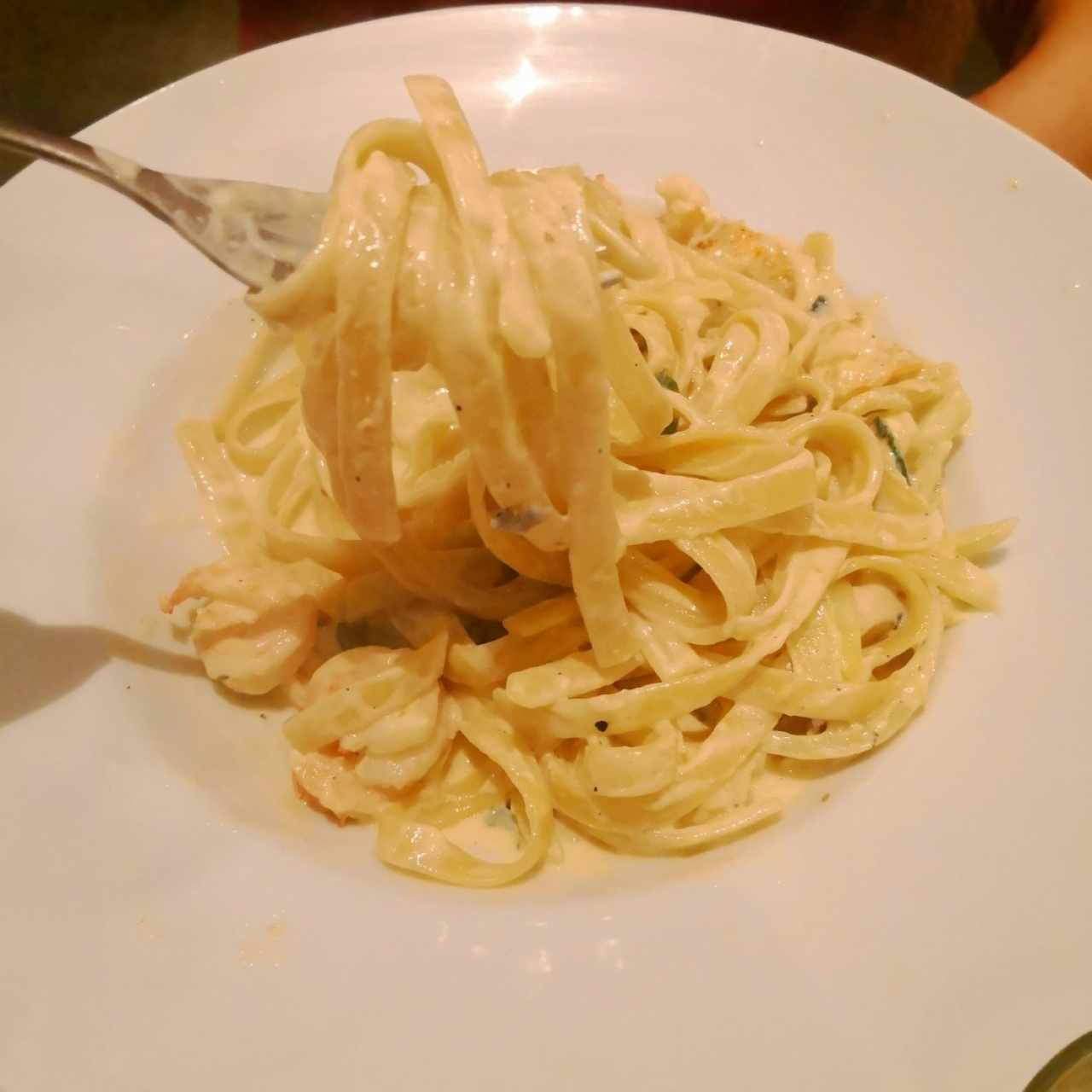 Fettuccini con Camarón 