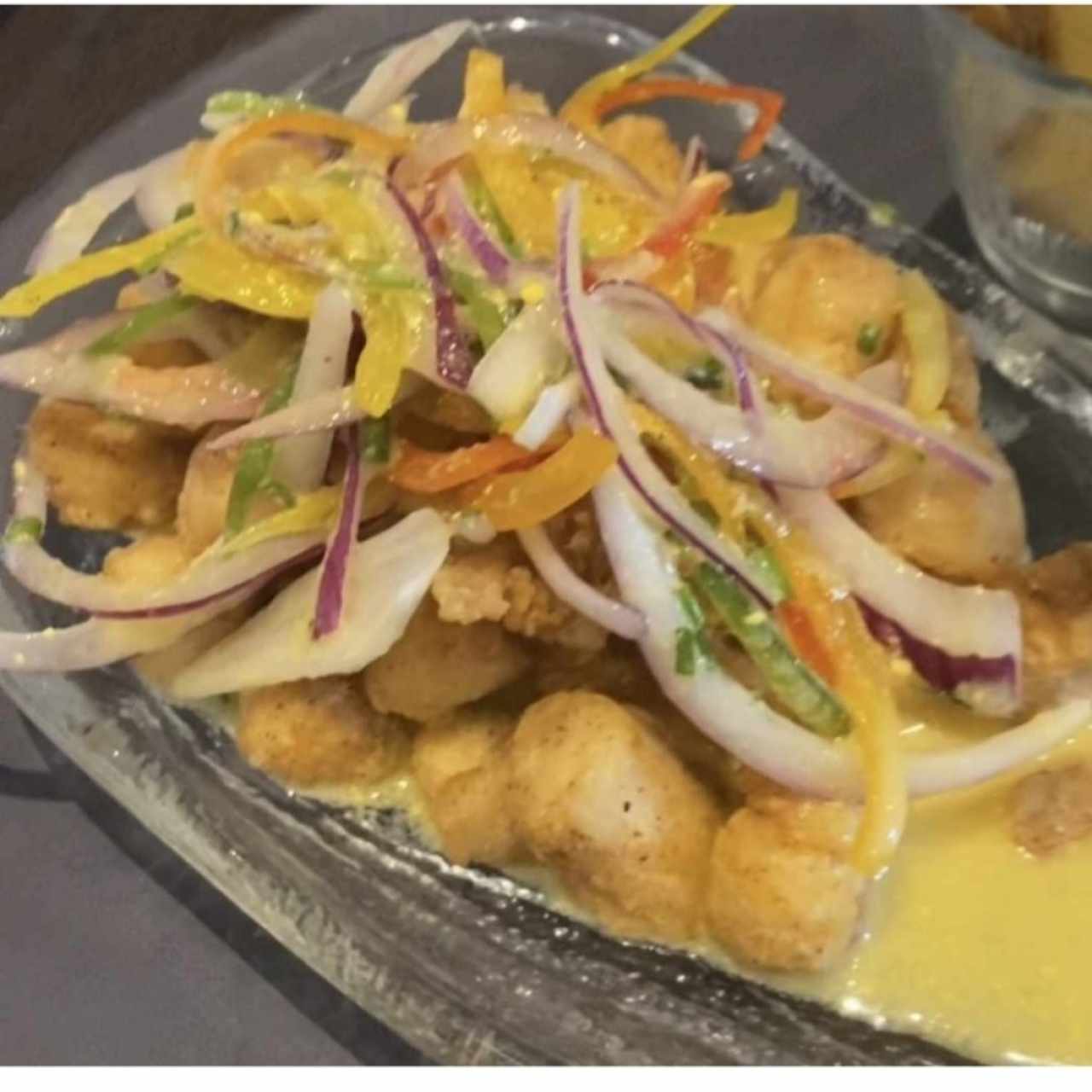 Ceviche Frito de Corvina