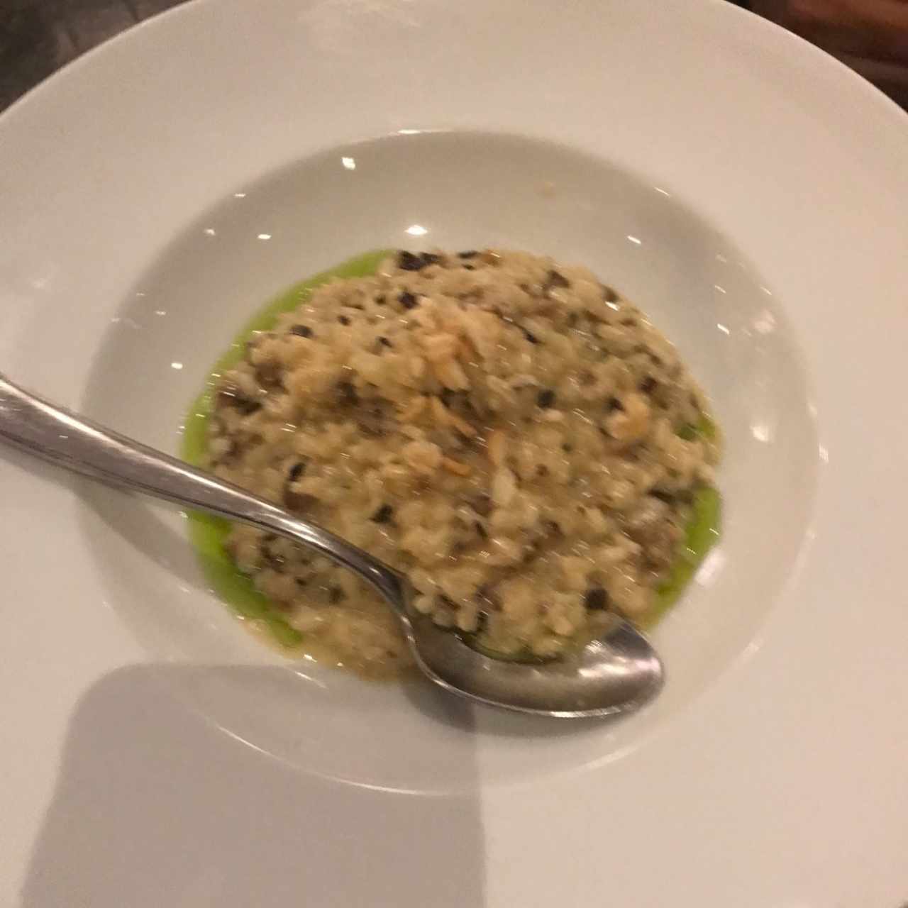 Risotto de hongos con aceite de trufas👏