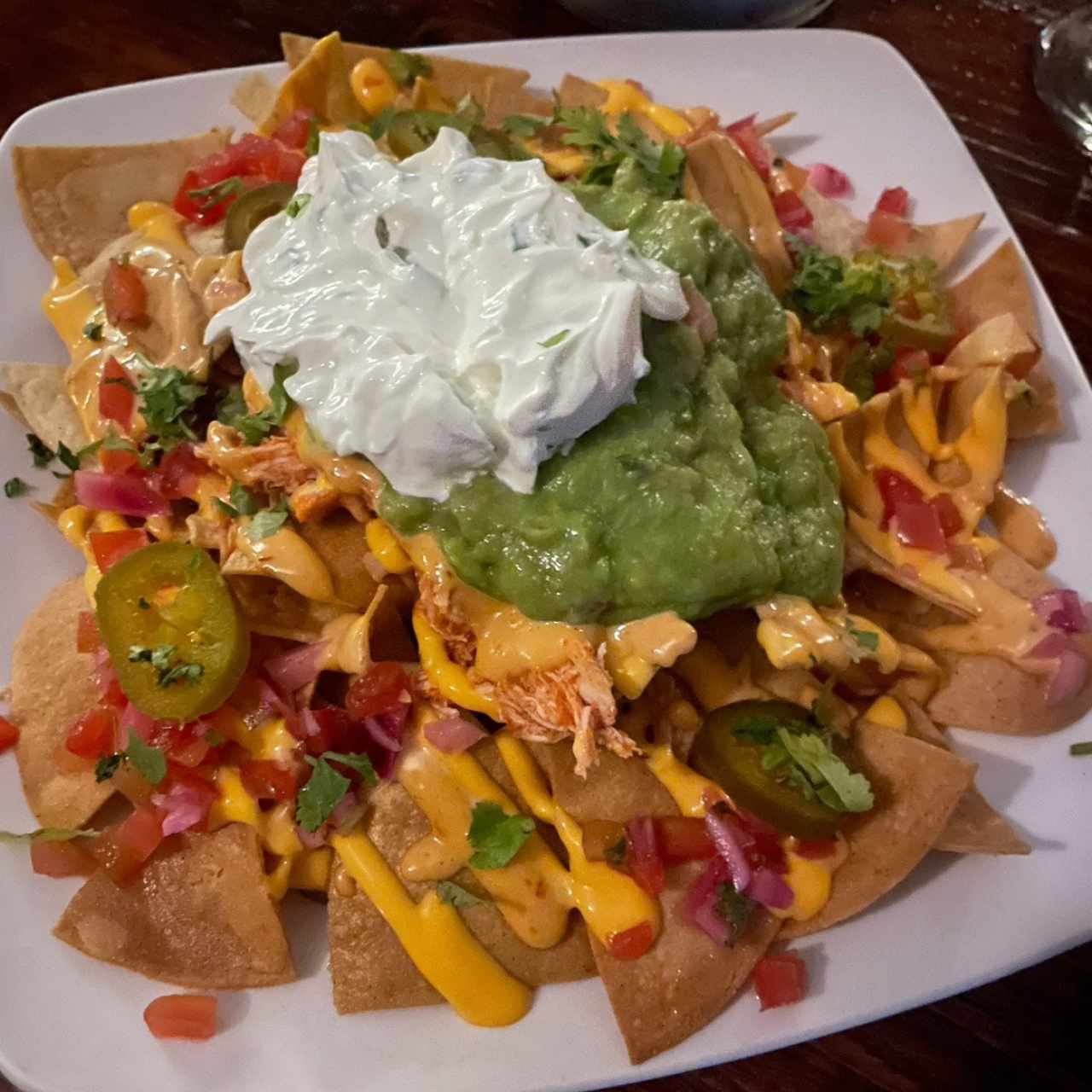 Nachos de pollo