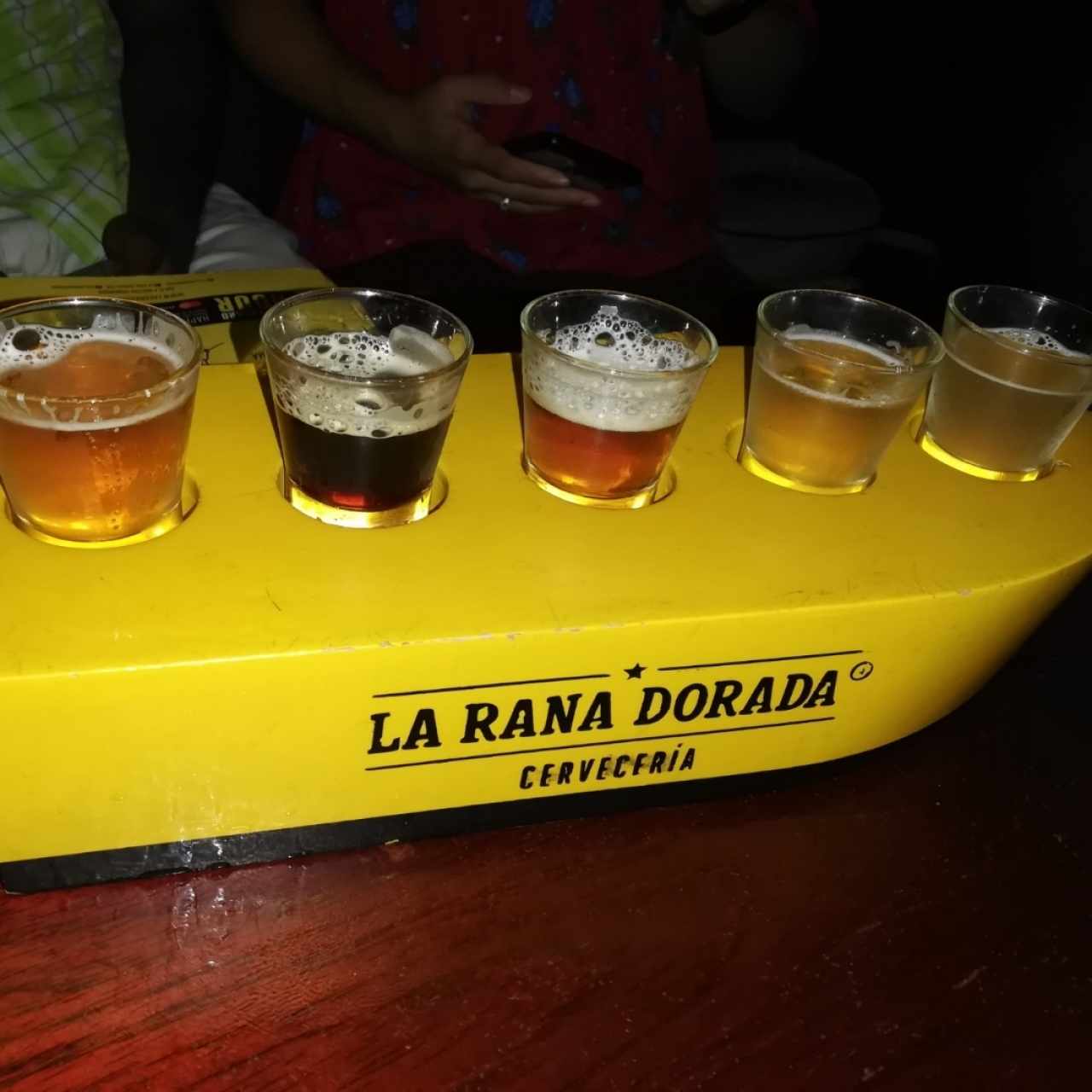 Barco de las diferentes cervezas 