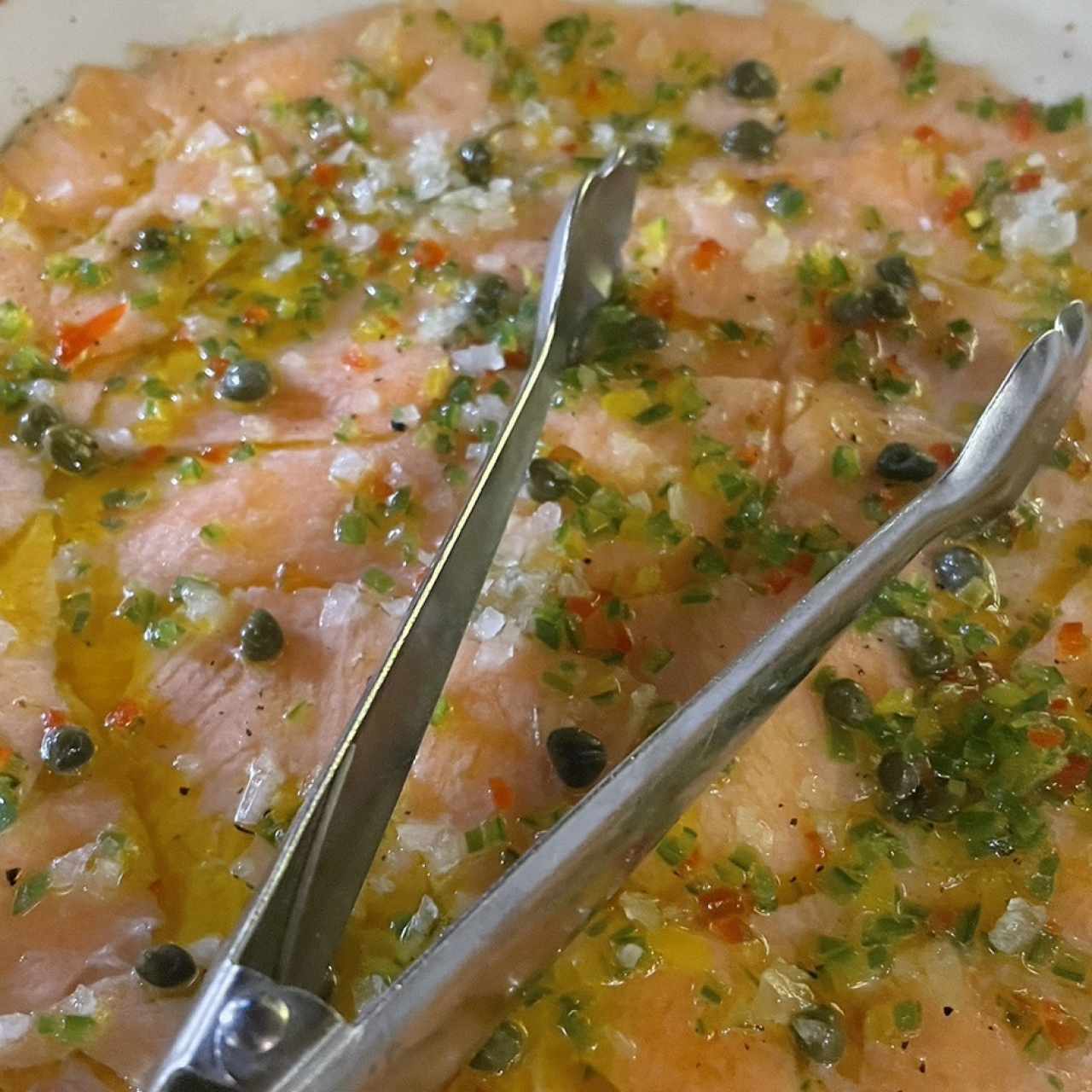 Carpaccio de Salmón Fresco